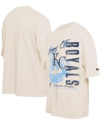 KTZ - Kansas City Royals Cooperstown Collection Oversized Throwback Distressed T-shirt - Lyst