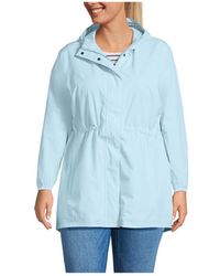 Lands' End - Plus Size Squall Packable Waterproof Raincoat - Lyst
