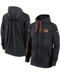 Nike - Cincinnati Bengals 2024 Sideline Club Full-zip Hoodie - Lyst