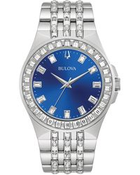 Bulova - Phantom Crystal Stainless Steel Bracelet Watch 42mm - Lyst