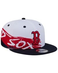 KTZ - White/navy Boston Red Sox 9fifty Snapback Hat - Lyst