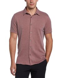 Perry Ellis - Geo-print Double-knit Jacquard Button-down Shirt - Lyst