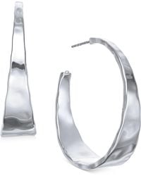 Style & Co. - Hammered Metal Medium Hoop Earrings 1-.5" - Lyst