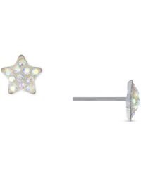Giani Bernini - Crystal Star Stud Earrings In Sterling Silver, Created For Macy's - Lyst