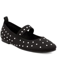 MIA - Seema Mary-jane Rhinestone Knit Flats - Lyst