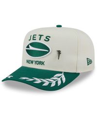 KTZ - Cream/green New York Jets 2025 Nfl Draft A-frame 59fifty Fitted Hat - Lyst