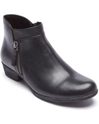 Rockport - Carly Leather Bootie - Lyst