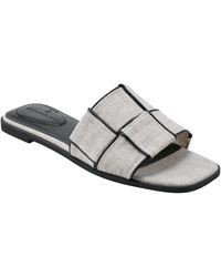 Bandolino - Vanelli Square Toe Casual Flat Sandals - Lyst
