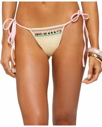 Edikted - Tarah Beaded String Bikini Bottom - Lyst