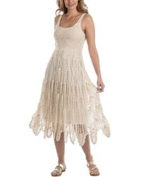 Dotti - Cotton Crochet Sleeveless Cover-up Dress - Lyst