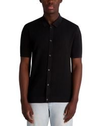 Karl Lagerfeld - Knit Cardigan Polo Shirt - Lyst