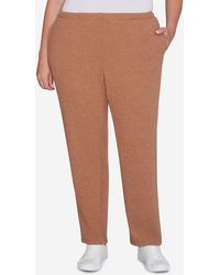 Ruby Rd. - Plus Size Pull On Cozy Hatchi Pants - Lyst