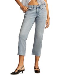 Lucky Brand - Mid-rise Sweet Cut-hem Cropped Denim Jeans - Lyst