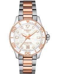 Tissot - Swiss Seastar 1000 Two-tone Stainless Steel Bracelet Watch 36mm - Lyst