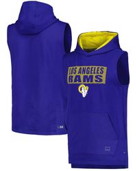 MSX by Michael Strahan - Los Angeles Rams Marathon Sleeveless Pullover Hoodie - Lyst