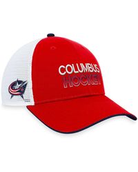 Fanatics - Columbus Blue Jackets Authentic Pro Rink Trucker Adjustable Hat - Lyst