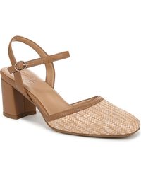 Naturalizer - Wave Square Toe Ankle Strap Pumps - Lyst