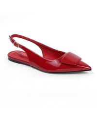 BERNESS - Blanca Patent Slingback Flats - Lyst