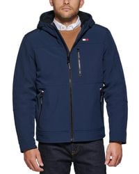 Tommy Hilfiger - Sherpa-lined Softshell Hooded Jacket - Lyst