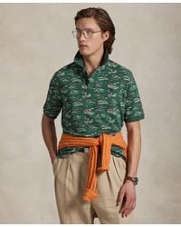Polo Ralph Lauren - Classic-fit Scenic-print Mesh Polo Shirt - Lyst