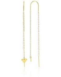 Roxy - Waterproof 65mm Triangular Heart Pineapple Threader Earrings - Lyst