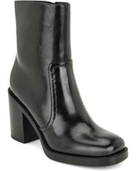 Nine West - Boston Block Heel Zipper Dress Booties - Lyst