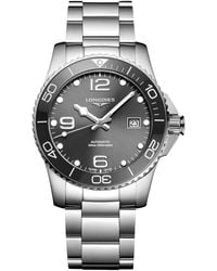 Longines - Swiss Automatic Hydroconquest Stainless Steel Bracelet Watch 41mm - Lyst