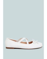 LONDON RAG - Leina Recycled Faux Leather Ballet Flats - Lyst