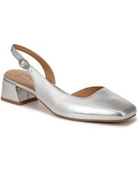 Naturalizer - Jayla Mid-heel Square Toe Slingback Pumps - Lyst