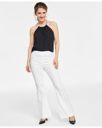 INC International Concepts - Petite High-rise Seamed Flare-leg Jeans - Lyst