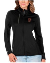 Antigua - Black/charcoal San Francisco Giants Generation Full-zip Jacket - Lyst