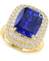 Effy - Effy Cushion-cut Lab Grown Blue (6-5/8 Ct. T.w. - Lyst