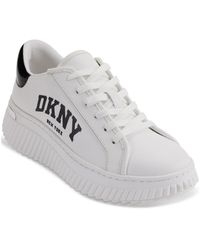 DKNY - Leon Lace-up Logo Sneakers - Lyst