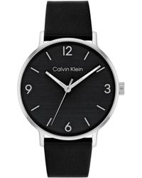 Calvin Klein - Modern Leather Watch 42mm - Lyst