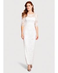 Alie Street London - Lila 3/4 Sleeve Lace Maxi Gown - Lyst