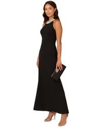 Adrianna Papell - Embellished Halter-neck Gown - Lyst