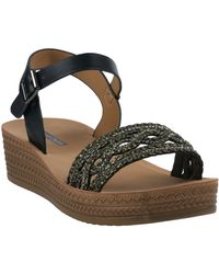 Gc Shoes - Fay Embellished Wedge Sandals - Lyst