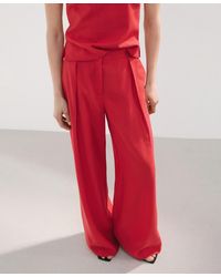 Mango - Straight-fit Lyocell Pants - Lyst