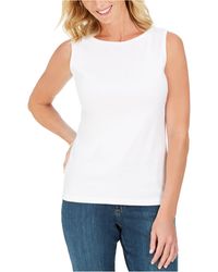 karen scott embellished tops