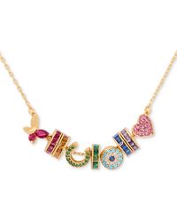 Kate Spade - Gold-tone Rainbow Joy Charm Necklace - Lyst