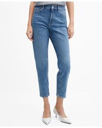 Mango - Mom Comfort High-rise Jeans - Lyst