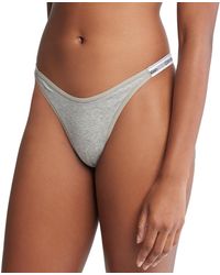 Calvin Klein - Modern Logo Dipped String Thong Underwear Qd5157 - Lyst