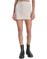 DKNY - Sport Cable Knit Sweater Skirt - Lyst