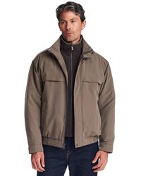 Weatherproof - Microfiber Fleece-lined Bib Front Bomber Jacket - Lyst