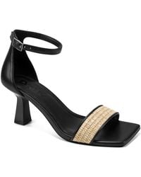 DKNY - Krazz Raffia Ankle Strap Sandals - Lyst