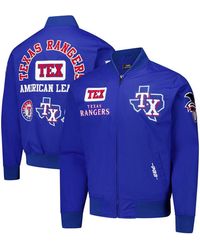 Pro Standard - Texas Rangers Area Code Twill Full-zip Jacket - Lyst