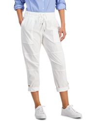 Nautica - Cotton Roll-tab Utility Pants - Lyst
