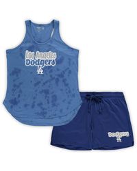 Concepts Sport - Los Angeles Dodgers Plus Size Cloud Tank Top And Shorts Sleep Set - Lyst