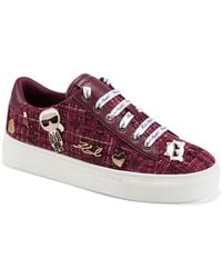 KARL LAGERFELD - Cate Pins Lace-up Sneakers - Lyst