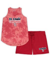 Concepts Sport - St. Louis Cardinals Plus Size Cloud Tank Top And Shorts Sleep Set - Lyst